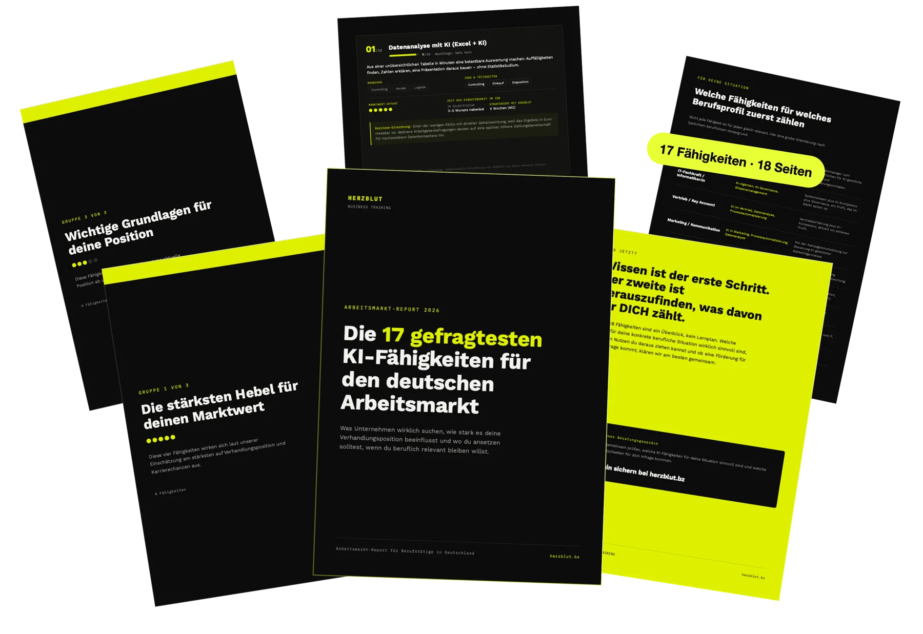 Vorschau: HERZBLUT Arbeitsmarkt-Report 2026 — Die 17 gefragtesten KI-Fähigkeiten